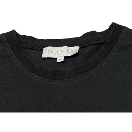 MADE IN PORTUGAL製 PAUL & JOE バックプリント半袖Tシャツ ブラック Mサイズ