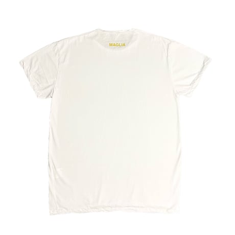 ★新品★ MADE IN ITALY製 MAGLIA 2025年AWモデル 「M by MAGLIA」 プリント クルーネックTシャツ ホワイト M～XLサイズ