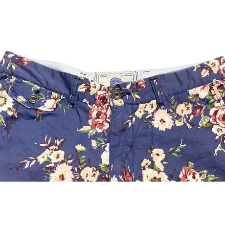 FRANKLIN MARSHALL 花柄ハーフパンツ ネイビー W31サイズ
