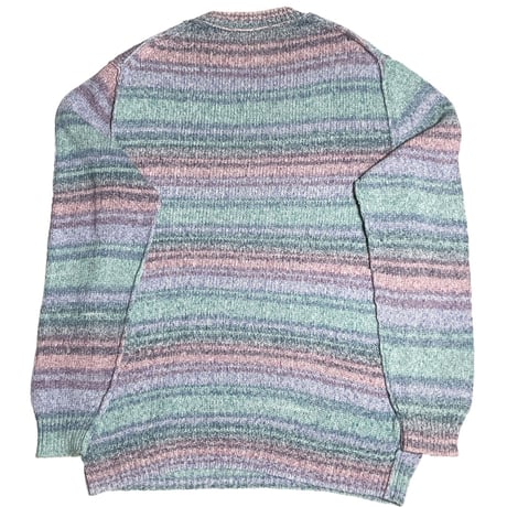 GREEN LABEL RELAXING 長袖コットンセーター マルチカラー Lサイズ