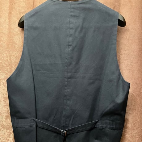 MADE IN ITALY製 EMPORIO ARMANI ジレベスト グレー×ネイビー