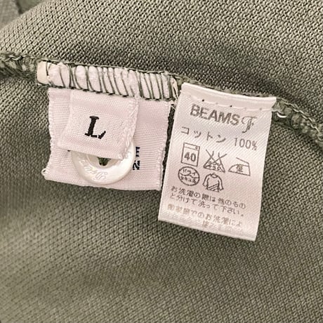 ▲訳あり商品▲ 【BEAMS 取り扱い】 MADE IN ITALY製 Drumohr 半袖鹿の子ポロシャツ オリーブ Lサイズ