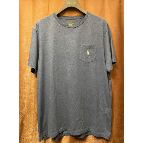 POLO RALPH LAUREN ポケット付き半袖Tシャツ ネイビー XLサイズ