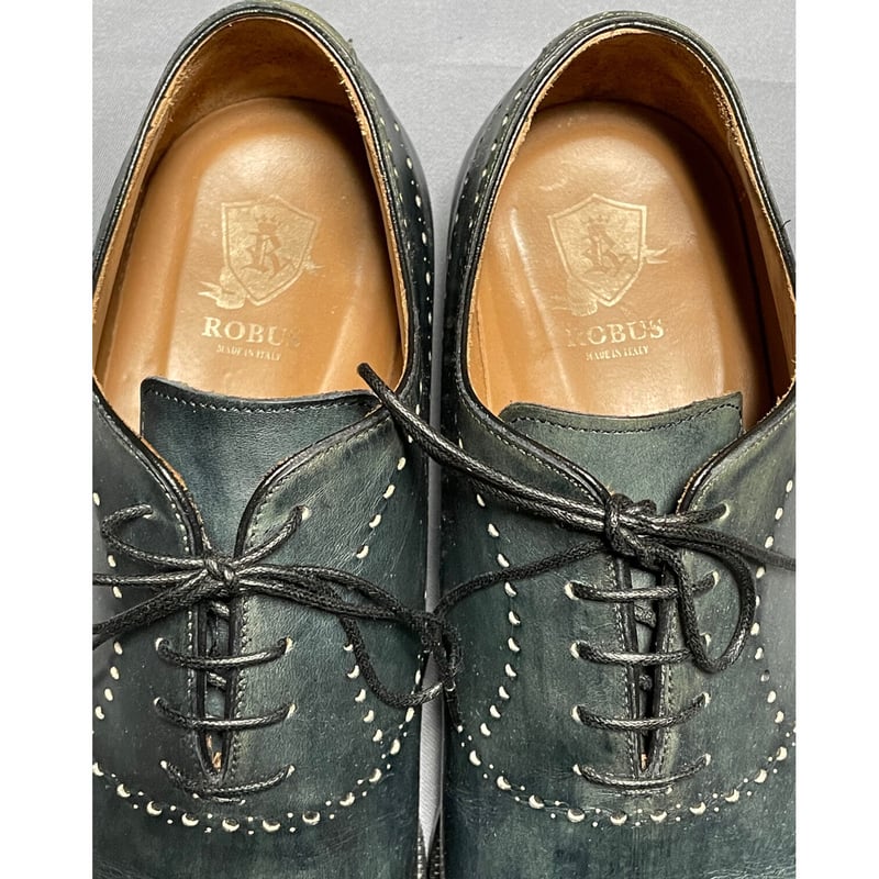 MADE IN ITALY製 ROBUS メダリオンストレートチップシューズ MADE IN ITALY製 ROBUS メダリオンストレートチップシューズ