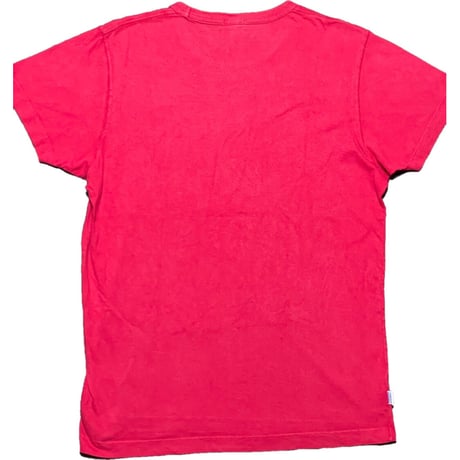 MADE IN ITALY製 FRANKLIN MARSHALL VARSITY 半袖Tシャツ レッド Mサイズ