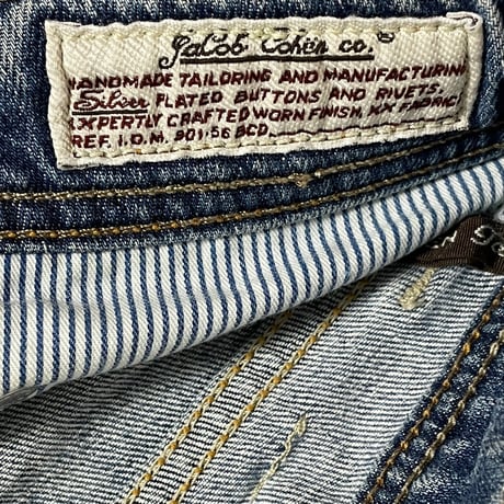 MADE IN ITALY製 JACOB COHEN PW688 COMFORT デニムパンツ ライトインディゴ W33サイズ