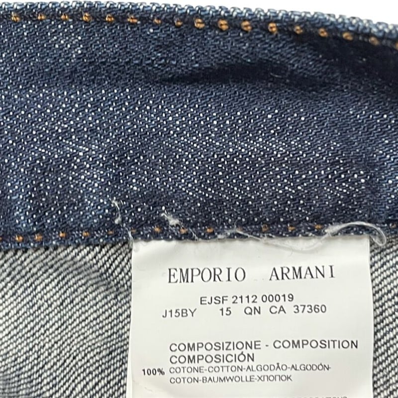 MADE IN USA製 EMPORIO ARMANI HANDMADEデニムパンツ インディ