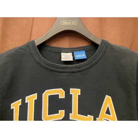 MADE IN USA製 UCLA BRUINS × Champion T1011ボディ カレッジプリントTシャツ ブラック Sサイズ