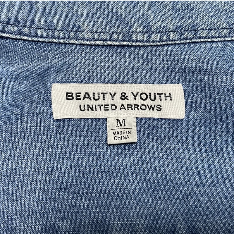 BEAUTY&YOUTH UNITED ARROWS 長袖デニムシャツ ライトインディゴ BEAUTY&YOUTH UNITED ARROWS 長袖デニムシャツ ライトインディゴ