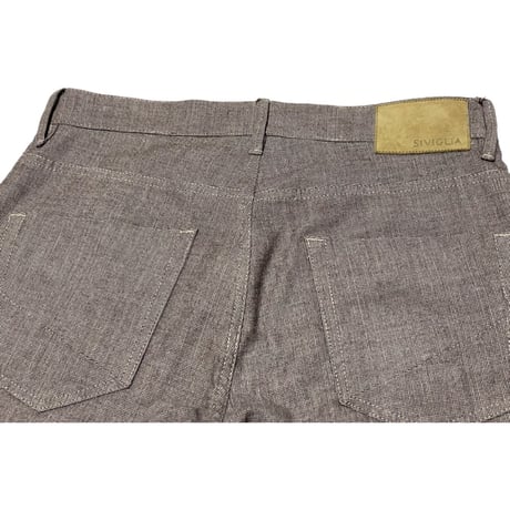 ☆タグ付き新古品☆ MADE IN ITALY製 SIVIGLIA テーパードパンツ ブラウン W33サイズ