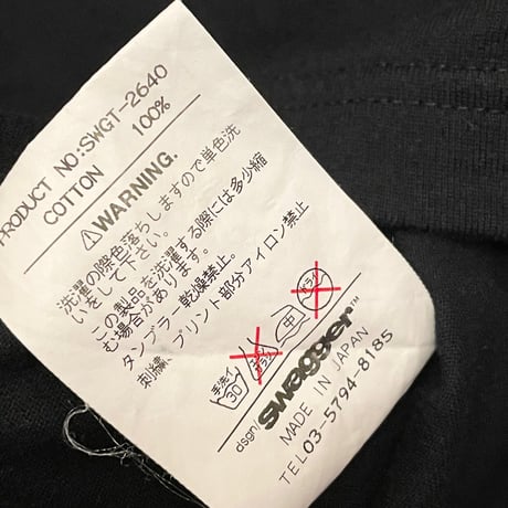 レア MADE IN JAPAN製 SWAGGER 10周年記念プリントTシャツ ブラック Lサイズ