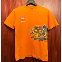 LEGO オフィシャル 2004年モデル プリント入り クルーネックTシャツ オレンジ Sサイズ
