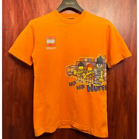 LEGO オフィシャル 2004年モデル プリント入り クルーネックTシャツ オレンジ Sサイズ