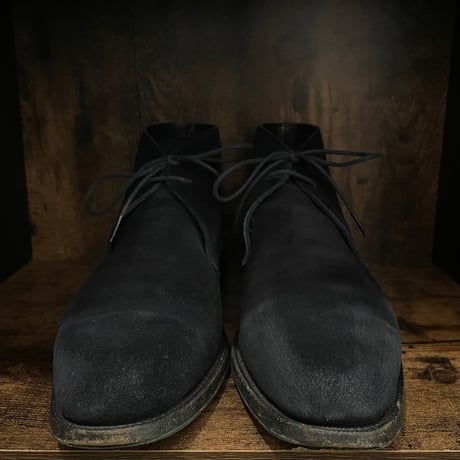 箱付き UNITED ARROWS スウェードチャッカブーツ ネイビー 8サイズ