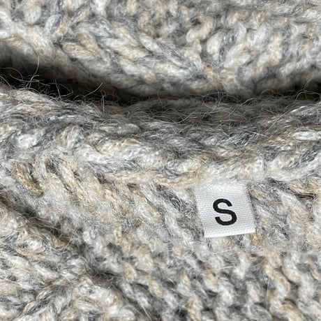 【BEAMS取り扱い】MADE IN ITALY製 ROBERTO COLLINA フルジップセーター ベージュ Sサイズ