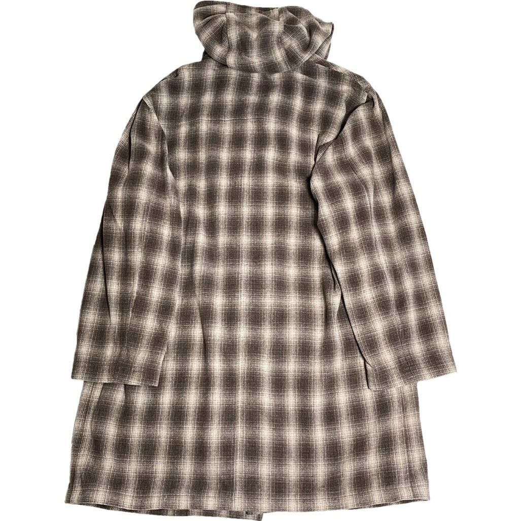 MADE IN ITALY製 GIAN MARCO VENTURI チェック柄ウールダッフルコ