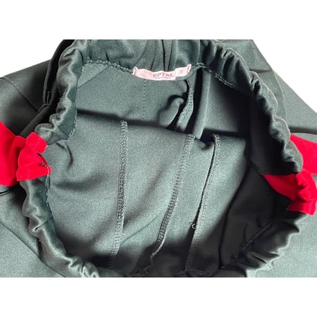 MADE IN USA製 EPTM グッチカラースキニージャージパンツ グリーン×レッド Sサイズ