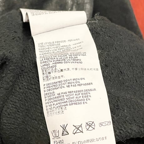 MADE IN ITALY製 DSQUARED2 2014年モデル レザー加工スウェットトレーナー ブラック Mサイズ