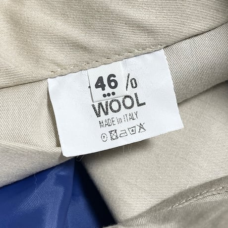 MADE IN ITALY製 KAMAR pantaloni チェック柄ウールスラックス グレー 46サイズ