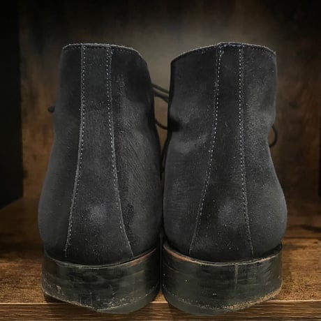 箱付き UNITED ARROWS スウェードチャッカブーツ ネイビー 8サイズ
