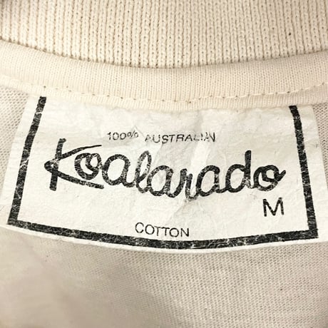 MADE IN AUSTRALIA製 Koalarado Australian 半袖ニットポロシャツ ベージュ Mサイズ