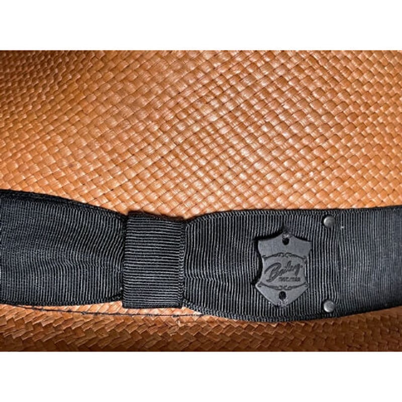 Bailey (本パナマ帽)BRFED L58㎝ made in USA MADE IN USA製 Bailey of HOLLYWOOD 本パナマハット ブラウン M