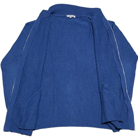 UNITED ARROWS BLUE LABEL フルジップウールカーディガン ネイビー Lサイズ