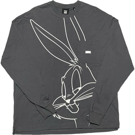 【ベイクルーズ取り扱い】タグ付き KITH × LOONEY TUNES BUGS BUNNY コラボレーション長袖Tシャツ シャーク Mサイズ