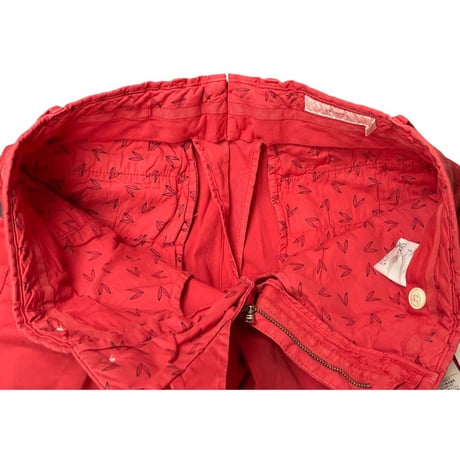 ☆タグ付き新古品☆ VICOMTE A. カラースラックス レッド 36サイズ