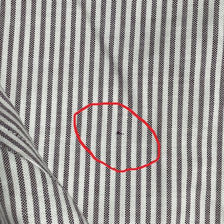 BROOKS BROTHERS スーピマコットンボタンダウン長袖シャツ グレーストライプ Ｓサイズ ノンアイロン加工