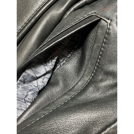 US DeluxeLeather paris ラムレザージャケット ダークブラウン 36サイズ