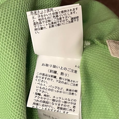 MADE IN PORTUGAL製 HENRI LLOYD × Nigel Cabourn 限定コレクション 半袖鹿の子ポロシャツ ライトグリーン Mサイズ