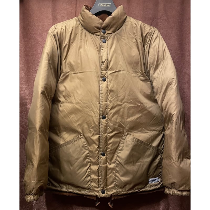 ARMEN - ARMEN フランス製 コーデュロイ×ナイロン リバーシブルダウンジャケット 茶 ARMEN フランス製 コーデュロイ×ナイロン リバーシブルダウン