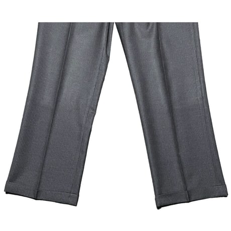 ▲訳あり商品▲ MADE IN JAPAN製 BURBERRY BLACK LABEL 3ピースストライプスーツ チャコールグレー 42L