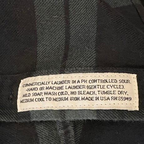 MADE IN USA製 INDIVIDUALIZED SHIRTS 長袖チェック柄フランネルシャツ グリーン×ネイビー XLサイズ