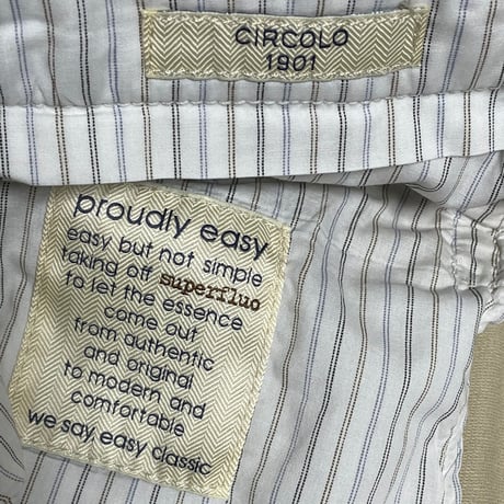 CIRCOLO1901 スウェットスラックス ベージュ 48サイズ
