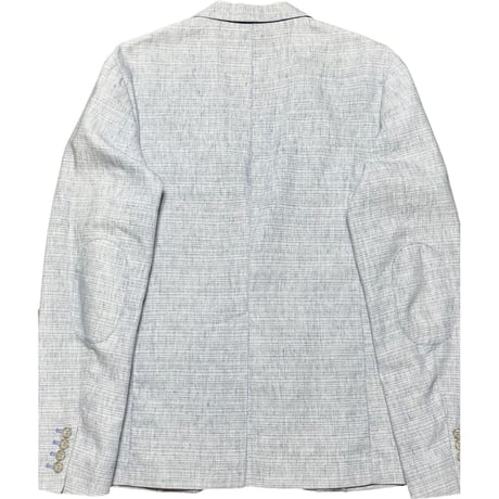 【ベイクルーズ取り扱い】MADE IN ITALY製 Mr. Rick Tailor コットンリネンテーラードジャケット サックス 46サイズ