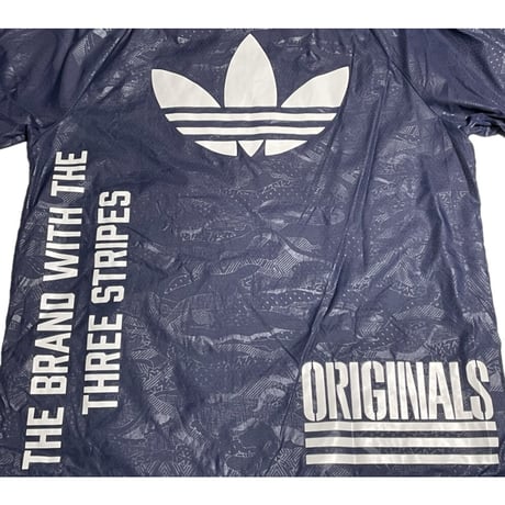 PAKAIAN adidas フルジップナイロンパーカー ネイビー Mサイズ