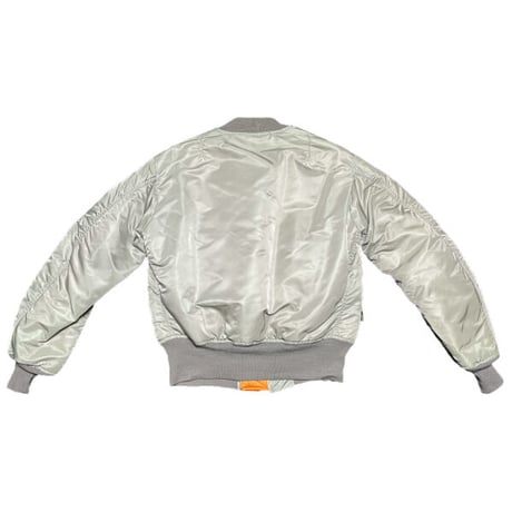 MADE IN USA製 HOPE MFG INC MA-1ジャケット シルバーカーキ Sサイズ