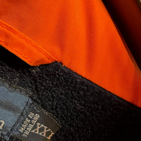 90s Polo by Ralph Lauren フード付き中綿フルジップジャケット オレンジ XXLサイズ