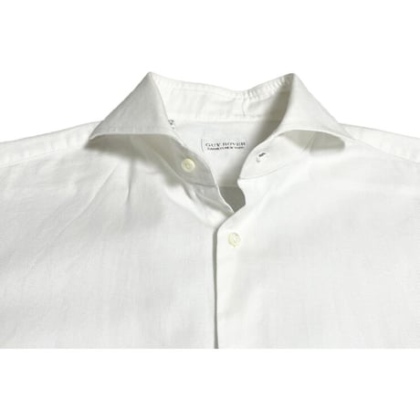 MADE IN ITALY製 GUY ROVER BARNEYS NEW YORK別注 半袖シャツ ホワイト 39-15-1/2サイズ