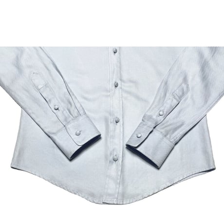 MADE IN ITALY製 BALENCIAGA 長袖シャツ サックスブルー XSサイズ