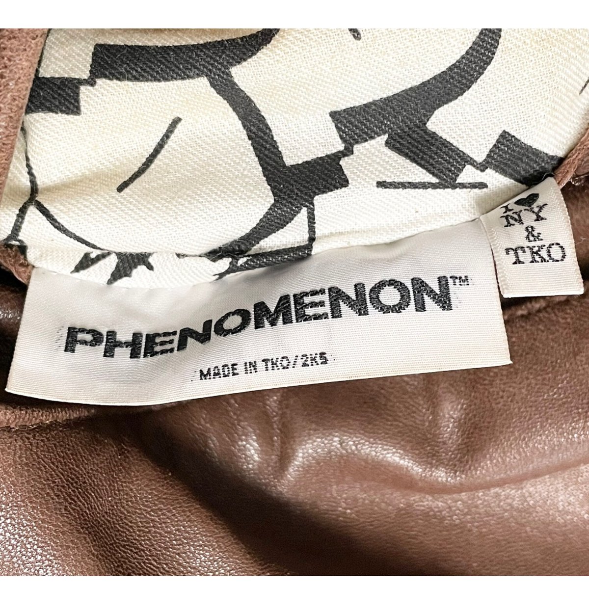 激レア PHENOMENON 2005年モデル ラムレザージャケット ブラウン 激レア PHENOMENON 2005年モデル ラムレザージャケット ブラウン