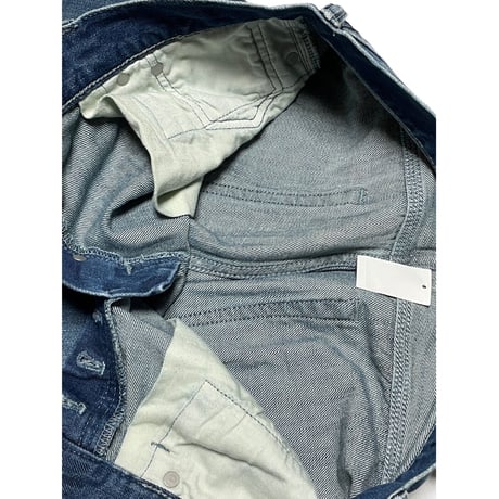 ☆タグ付き新古品☆ GAP×GQデザイナーコラボ JOHN ELLIOTT + CO × GAP Wネーム ダメージ加工デニムパンツ ライトインディゴ W30-L30サイズ