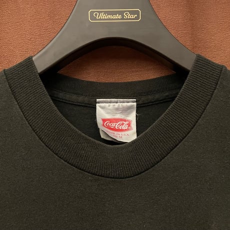 希少 MADE IN USA製 90s Coca-Cola ポーラーベアープリントTシャツ ブラック Mサイズ