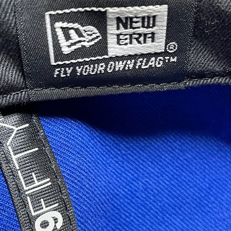 NEW ERA NEWYORK KNICKS HARDWOOD CLASSICS スナップバックベースボールキャップ ブルー×オレンジ MLサイズ