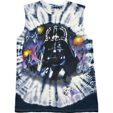 STAR WARS ダースベーダータイダイ染めノースリーブTシャツ マルチカラー Sサイズ