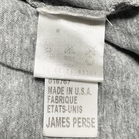 【TOMORROWLAND取り扱い】MADE IN USA製 STANDARD JAMES PERSE 長袖ラグランTシャツ グレー×ブロンド 0/Sサイズ