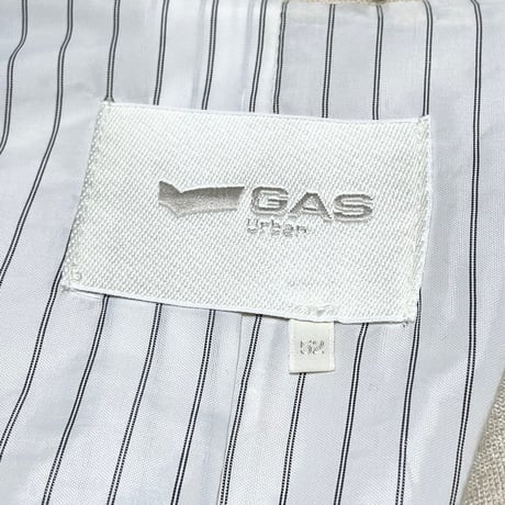 GAS リネン混テーラードジャケット アイボリー 52サイズ