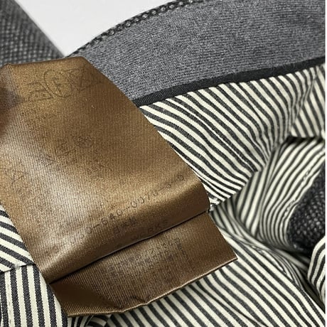 FOX FLANNEL生地使用 Journal Standard ウールカシミヤスラックス チャコールグレー Mサイズ ダブル仕上げ